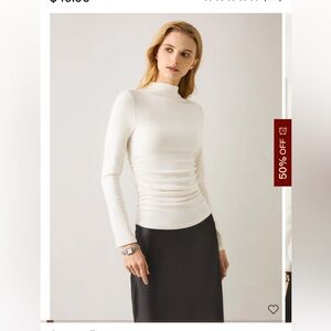 NWT OGL Pro Warm Thermal Ruched Tuckable Mock Neck Top